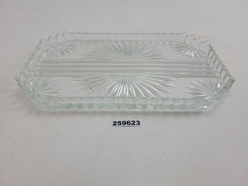 Serving plate platter glass - plate,