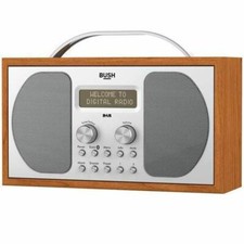Bush Wooden DAB Radio with Bluetooth, Clock & FM (DAB-1507BT)