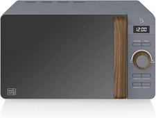 Swan Digital Microwave in Grey