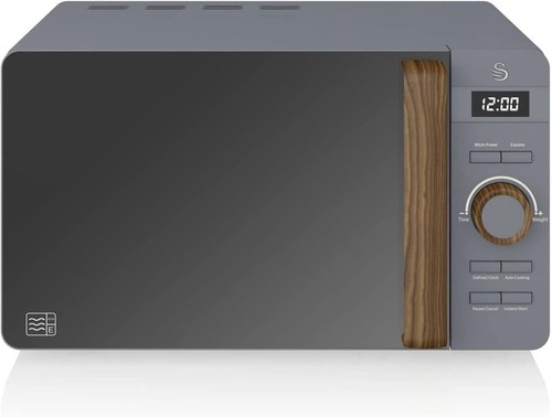 Swan digital microwave grey - microwave, in