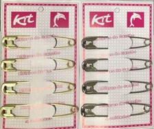 4pc 80mm Safety Pins Ideal Running Cycling & other Sports Events Nappy Pins