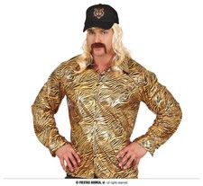 ADULTS TIGER KING COSTUME JOE EXOTIC SHIRT AND HAT NOVELTY FANCY DRESS MENS CAP