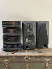 Kenwood Hi Fi M C-F5 Tuner X-F5 Tape A-F5 Amplifier DP-MF7 CD Speakers & Remote