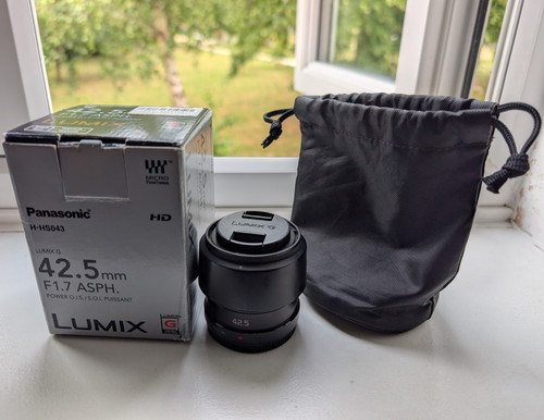 Panasonic lumix 5mm - g, f/1.7