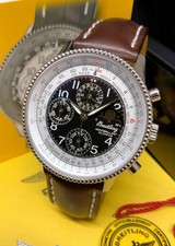 Breitling Montbrillant Olympus A19350 42mm Black Dial Serviced Box & Papers 2011