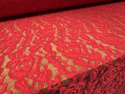 Stretch lace dress fabric per - lace,