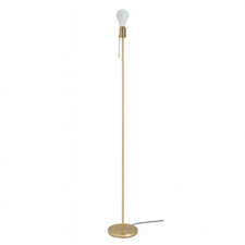 Floor Lamp Habitat Mushroom Brushed Brass Retro Style 161cm Shade Not Included