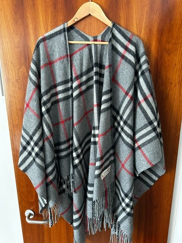 Cashmere wrap drape shawl grey