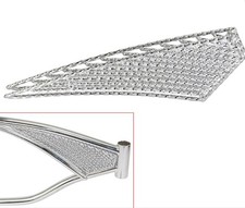 LOWRIDER CHROME TWISTED BICYCLE FRAME INSERT 26" BEACH CRUISERS