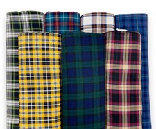 Plaid Fabric Poly Viscose