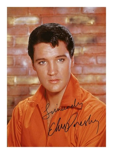 Elvis presley autograph signed - presley,