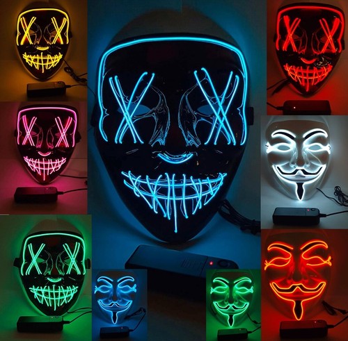 Halloween led mask fancy dress - mask,