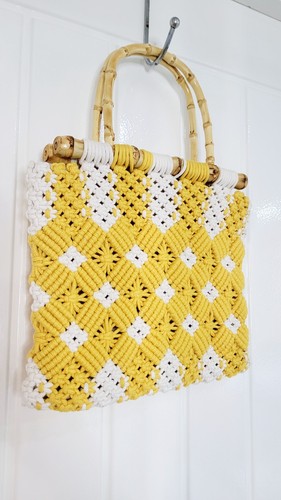 Zara yellow white crochet