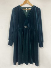 Monsoon Green Velvet Smock