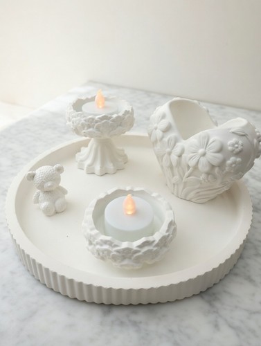 Handcrafted jesmonite pure - handcrafted, 'pure