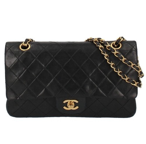 Chanel black gold - black, leather
