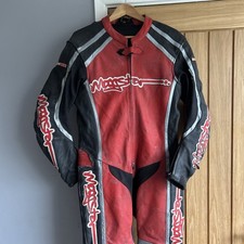 Piece red black leather - red/black,