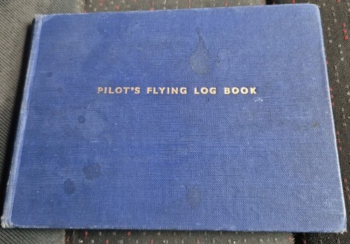 Original raf pilot flying log - pilot,