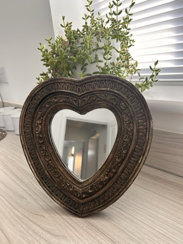 Vintage style bronzed heart - vintage,