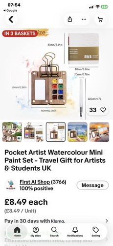 Miniature water colour art - miniature,