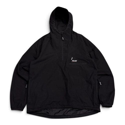 Palace black zip smock - black, up