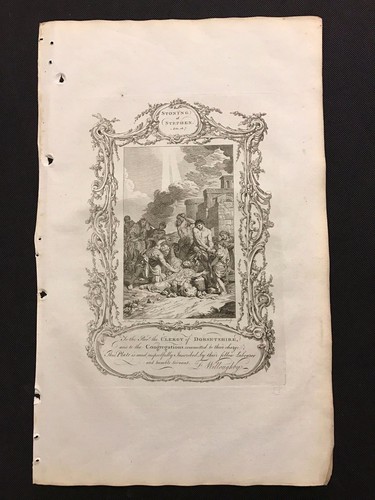 Antique georgian bible print - print,
