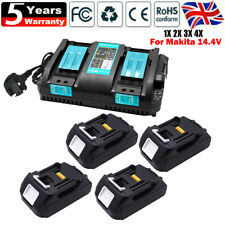14.4V Battery For Makita BL1415 BL1440 BL1450B 2-Ports Charger 194066-1 194065-3