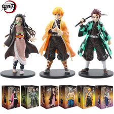 Demon Slayer Figures Tanjiro Nezuko Zenitsu Inosuke Action Figures Model Toy UK