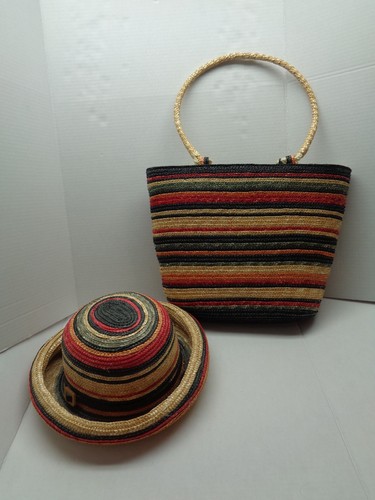 Vintage ladies wheat straw hat - vintage,