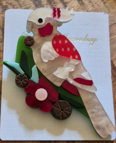 Modern acrylic handmade brooch - acrylic,