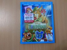 Robin Hood [40th Anniversary Edition] (Blu-ray, 1973 US import OOP SLIPCOVER.