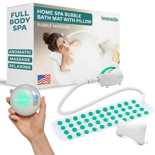 Serenelife bubble bath mat - bath,