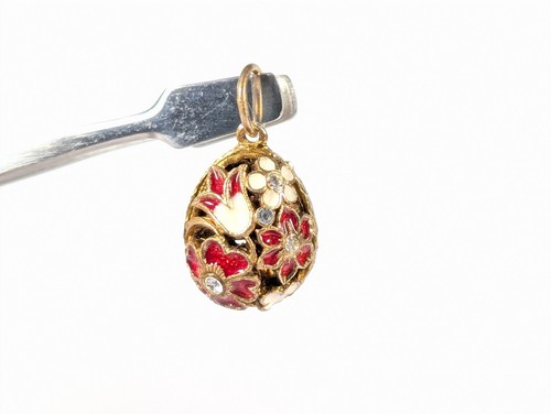 Vtg fabergé egg - egg, pendant