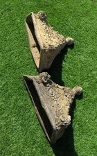 Vintage English Stone Rams Head  Wall Planters - Delivery Available 