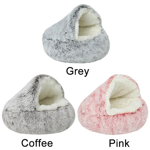 Dog cat bed faux - dog, cosy