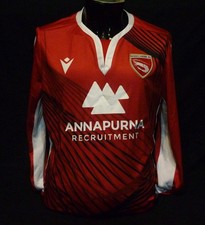 Morcambe Football Shirt 2019 / 2020 Home Macron Long Sleeved Size M