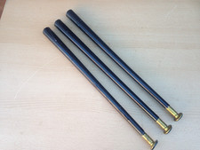 Vintage Dansette Legs x 3 Mid Century Retro Black 18" Furniture