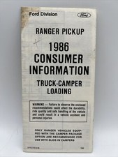 1986 FORD RANGER PICKUP