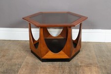 Vintage Mid Century Teak and Glass Brasilia Coffee Table by G Plan