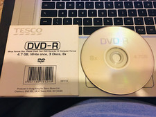 New Tesco DVD-R 4.7Gb 1-8x