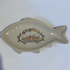 Vtg Fish Serving Plate Italian