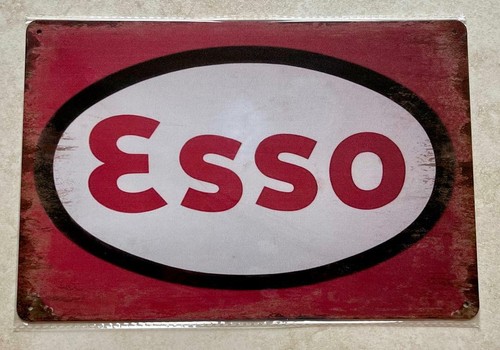 Esso motor oil metal sign - motor,