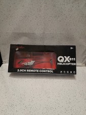 REMOTE CONTROL HELICOPTER RED RC HELI QX811 2.0CH RADIO CONTROL LIGHTS FLY 19CM