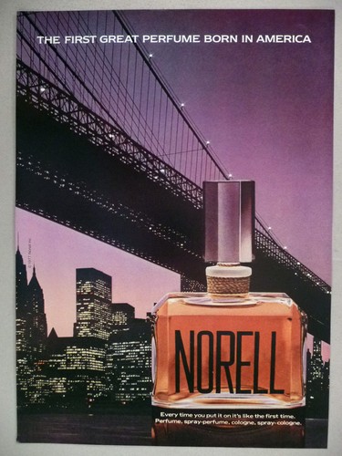 Norell perfume print 1977 - perfume,