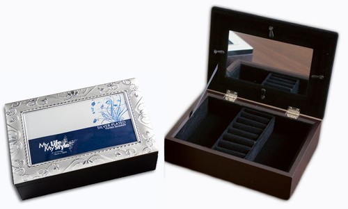 Ladies womens wooden silver - ladies,