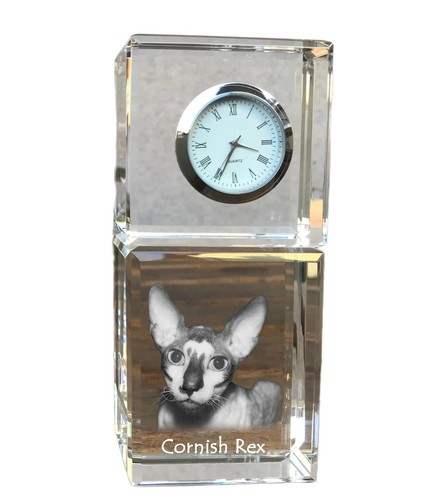 Cornish rex crystal clock with - cornish,