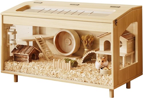 Wooden hamster cage - wooden, wood