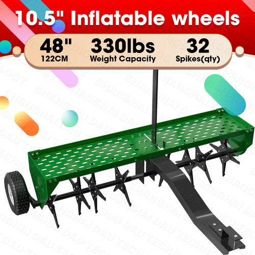 Steel lawn aerator tow - steel, 48"