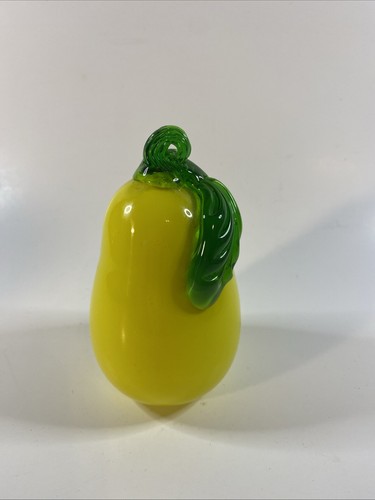 Vintage yellow pear fruit - yellow,