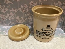 Harrods Potted Blue Stilton Cheese Jar Empty